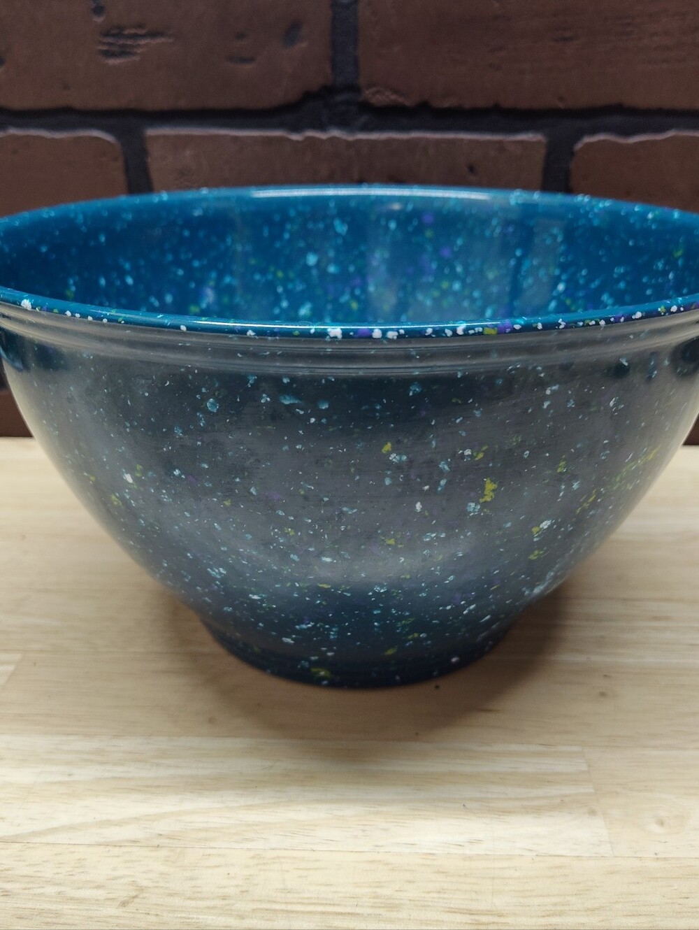 Rachael Ray garbage/serving bowl green speckled